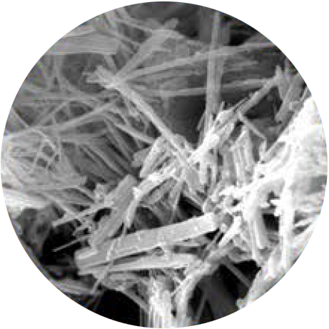 Microscopic image of crystal network